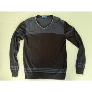 Polo Ralph Lauren V Neck Sweater Navy Grey Mens